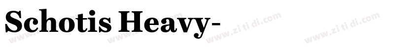 Schotis Heavy字体转换
